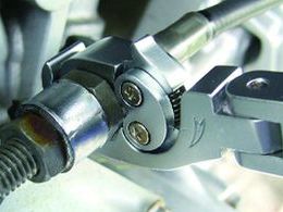 スーパー オープンラチェットレンチ(フレックスタイプ)L:154mm 呼び:10 ...