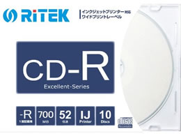 RITEK �f�[�^�pCD-R 10�� CD-R700EXWP10RTSCN
