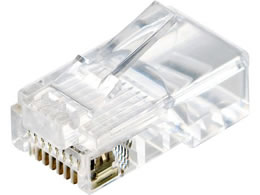 �G���R�� RJ45�R�l�N�^Cat5e 10�� �����b�L �N���A LD-RJ45T10A2