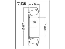 NTN 円すいころ軸受 内輪径70mm 外輪径100mm 幅20mm 32914XU