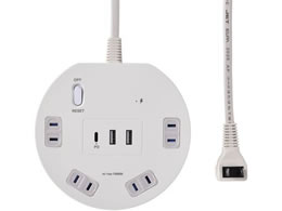 �����d�� �ی` �W���X�C�b�`�tUSB�^�b�v4�R��2mUSBA2C1PD�Ή�