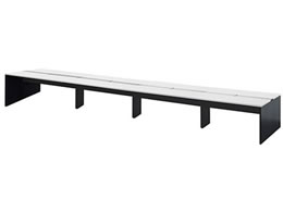 Netforce ���[�N�v�� �t���[�A�h���X�f�X�N 8�l�p ��5600 BK�~WH