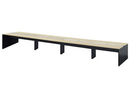 Netforce ���[�N�v�� �t���[�A�h���X�f�X�N 8�l�p ��5600 BK�~NA