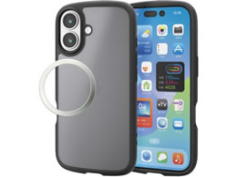 �G���R�� iPhone17 �ϏՌ��P�[�X �}�b�g�u���b�N PM-A25ATSLFCBKM