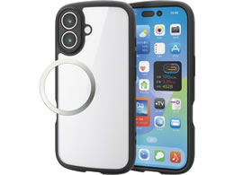 �G���R�� iPhone17 �ϏՌ��P�[�X �Ɍ� �u���b�N PM-A25ATSLFCKBK