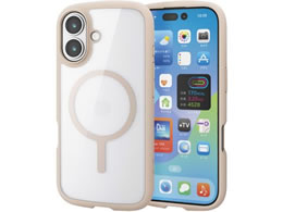 �G���R�� iPhone17�ϏՌ��P�[�X ���� �x�[�W�� PM-A25ATSLFCMBE