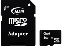 TEAM microSDHCJ[h 8GB C10 TG008G0MC28A