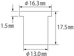 【いについて】 エビ ブラインドナット“エビナット”（平頭・スティール製） 板厚4．0 M8×1．25（500個入） ( NSD840M