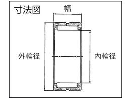 NTN F ニードルベアリング(内輪なし)内径105mm外径125mm幅36mm NK105 ...