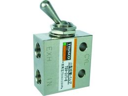 TRUSCO 3�������^�ؑփo���u 3�|�[�g 1�^8 �g�O�����o�[�^�C�v TSV-31T-6