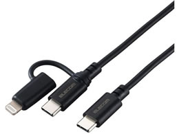 GR 2in1P[u USB-C+CgjO 1.0m  MPA-CCLAD10BK