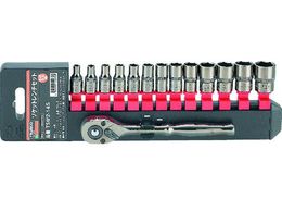 TRUSCO �\�P�b�g�����`�Z�b�g 6�p�^�C�v �����p6.35 14S TSW2-14S