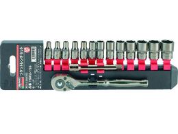 TRUSCO �\�P�b�g�����`�Z�b�g 6�p�^�C�v �����p6.35 15S TSW2-15S