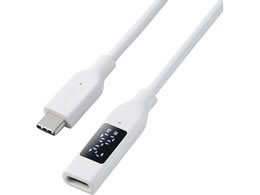 �G���R�� USB-C�����P�[�u�� �d�͕\�� 1m �z���C�g MPA-CCWE10WH