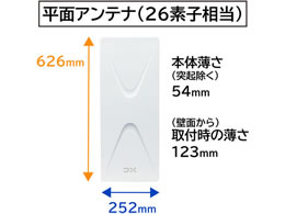 Dxアンテナ Uhf平面アンテナ 中電界 弱電界地用 26素子 Uh26ba Forestway 通販フォレストウェイ