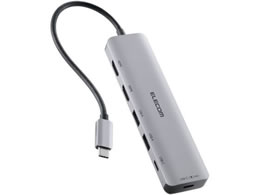 �G���R�� Type-C�h�b�L���O�X�e�[�V���� 6-in-1 �V���o�[ DST-M060BPSV