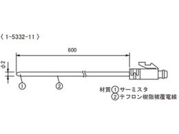 ティアンドデイ 温度センサ フッ素樹脂被Φ2.2mm TR-5106 | Forestway