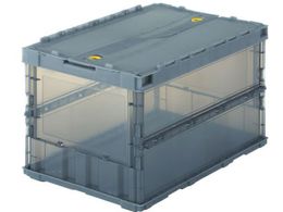 TRUSCO ���^�܏�R���e�i�X�P���R�� 50L���b�N�t�^�t �u���b�N