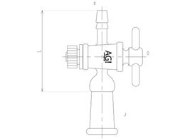 �����쏊 �R�b�N�t�r�C�ǒ��� ���X PTFE�R�b�N 2418-1L