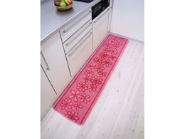 オカ キッチンマット Nベルラ 45 180cm ピンク Forestway 通販フォレストウェイ