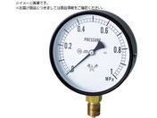 右下/スター 圧力計 A枠立型・φ75 圧力レンジ0.0〜0.16MPa S-31-0.16MP