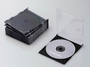 エレコム/CD DVDスリムプラケース ブラック 10枚/CCD-JSCS10BK