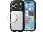 �G���R��/iPhone18 Pro �^�t�X�������C�g �t���[���J���[�P�[�X �Ɍ� �u���b�N/PM-A26CTSLFCKBK