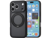 エレコム/iPhone18 Pro ハイブリッドケース 極限 MAGKEEP スタンド マット ブラック/PM-A26CMGSTKCBK