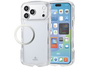 エレコム/iPhone18 ProMax Grippy ハイブリッドケース オールクリア 極限 クリア/PM-A26DGRPAKCR