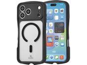 エレコム/iPhone18 ProMax Grippy ハイブリッドケース フレームカラーケース 極限 MAGKEEP ブラック/PM-A26DGRPFKMBK