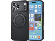 エレコム/iPhone18 ProMax ハイブリッドケース 極限 MAGKEEP スタンド ブラック/PM-A26DMGSTKBK