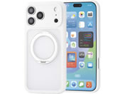 エレコム/iPhone18 ProMax ハイブリッドケース 極限 MAGKEEP スタンド マット ホワイト/PM-A26DMGSTKCWH