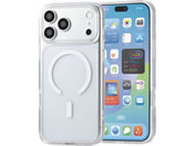 エレコム/iPhone18 ProMax ハイブリッドケース 極限 MAGKEEP ホワイト/PM-A26DMAG02KWH