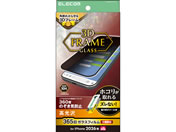 エレコム/iPhone18 ProMax ガラスフィルム フレーム付 のぞき見防止 上下左右 超簡単貼付ツール/PM-A26DFLGFPFT