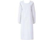 KAZEN/予防衣 長袖 エプロン 25-3061-0007 5L WLD 139-30(ホワイト)