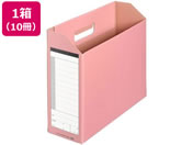 G)プラス/ボックスファイル/A4/ダンボックス/ピンク/87-532 10冊