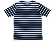 KAZEN WLD/ボーダーTシャツ L ネイビー/HM22-48