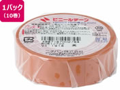 ニチバン/ビニールテープ 19mm×10m 茶 10巻/VT-1918