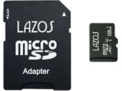 Lazos microSDXC[J[h 128GB L-B128MSD10-U3