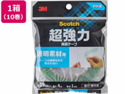 3M/スコッチ 超強力両面テープ 透明素材用 19mm×4m 10巻