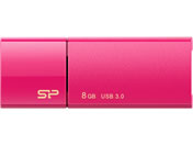 シリコンパワー/USB3.0 スライド式USBメモリ 8GB ピンク