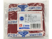 共和/ビニタイ 赤 塩ビ 4mm×8cm 1000本/QA-080-4G