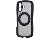 エレコム/iPhone17 ケース Grippy 回転/PM-A25AGRSTKMBK