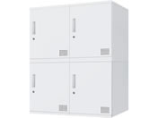 Netforce/�L���[�{�C�h ���b�J�[ 4�l�p 2��2�i �V�����_�[�� ����450mm �X�`�[�� �z���C�g�~�z���C�g/CUB3545S04-WHWH
