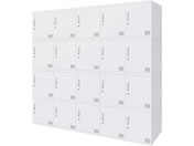 Netforce/�L���[�{�C�h ���b�J�[ 20�l�p 5��4�i �V�����_�[�� ����450mm �X�`�[�� �z���C�g�~�z���C�g/CUB3545S20-WHWH
