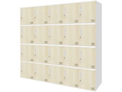 Netforce/�L���[�{�C�h ���b�J�[ 20�l�p 5��4�i �V�����_�[�� ����450mm �X�`�[�� �z���C�g�~�i�`������/CUB3545S20-WHNA