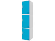 Netforce/�L���[�{�C�h ���b�J�[ 3�l�p 1��3�i �V�����_�[�� ����600mm �X�`�[�� �z���C�g�~�u���[/CUB3560S03-WHBL