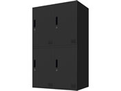 Netforce/�L���[�{�C�h ���b�J�[ 4�l�p 2��2�i �V�����_�[�� ����600mm �X�`�[�� �u���b�N�~�u���b�N/CUB3560S04-BKBK
