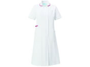 KAZEN WLD/ワンピース半袖 LL ホワイト×ピンク/990-13