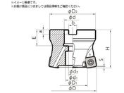 京セラ/高送りカッタ MFH Harrier フェースミル SOMT10タイプ ミリ仕様 刃径50mm 刃数5枚 全長50mm MFH050R-10-5T-M